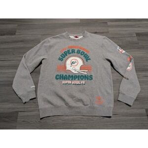 Mitchell and Ness NFL Miami Dolphins Sweatshirt Superbowl‎ Champions Size 2XL